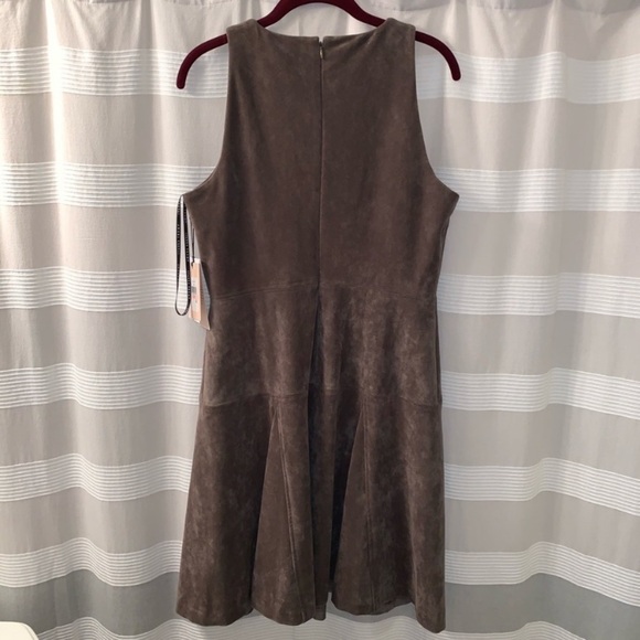 Ivanka Trump Gray Suede Dress Size 10 - Picture 3 of 9